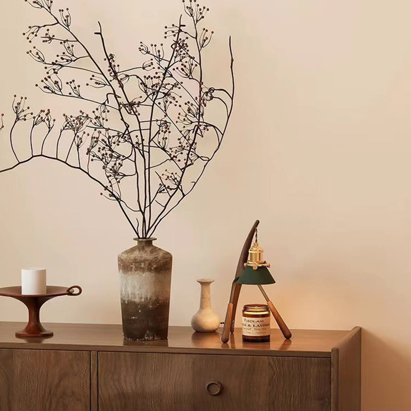 Cone Ash Metal Melting Table Lamp