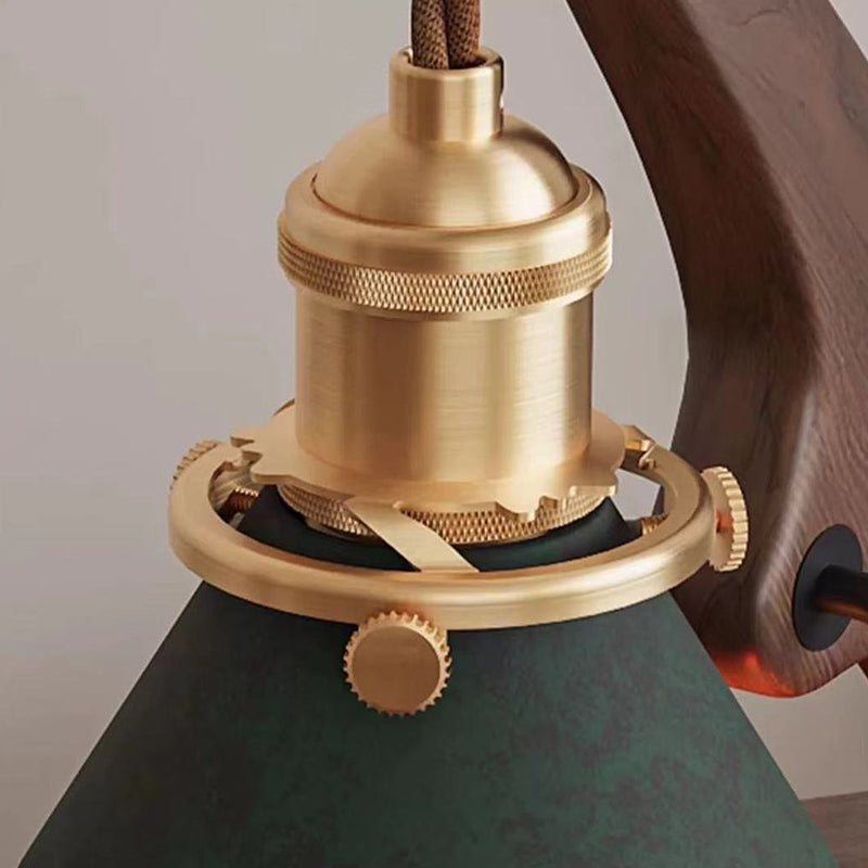 Cone Ash Metal Melting Table Lamp