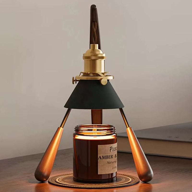 Cone Ash Metal Melting Table Lamp