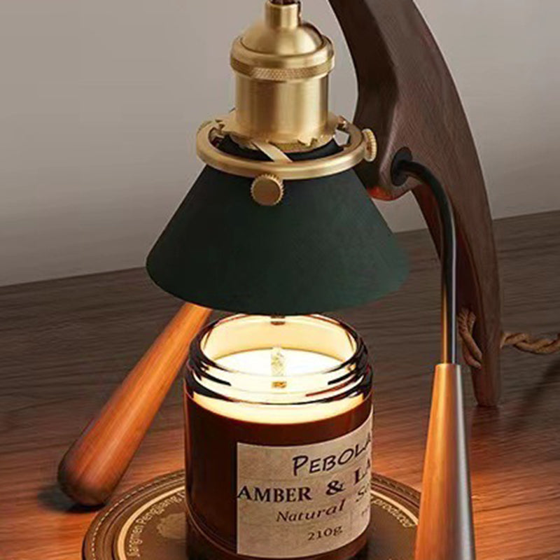 Cone Ash Metal Melting Table Lamp
