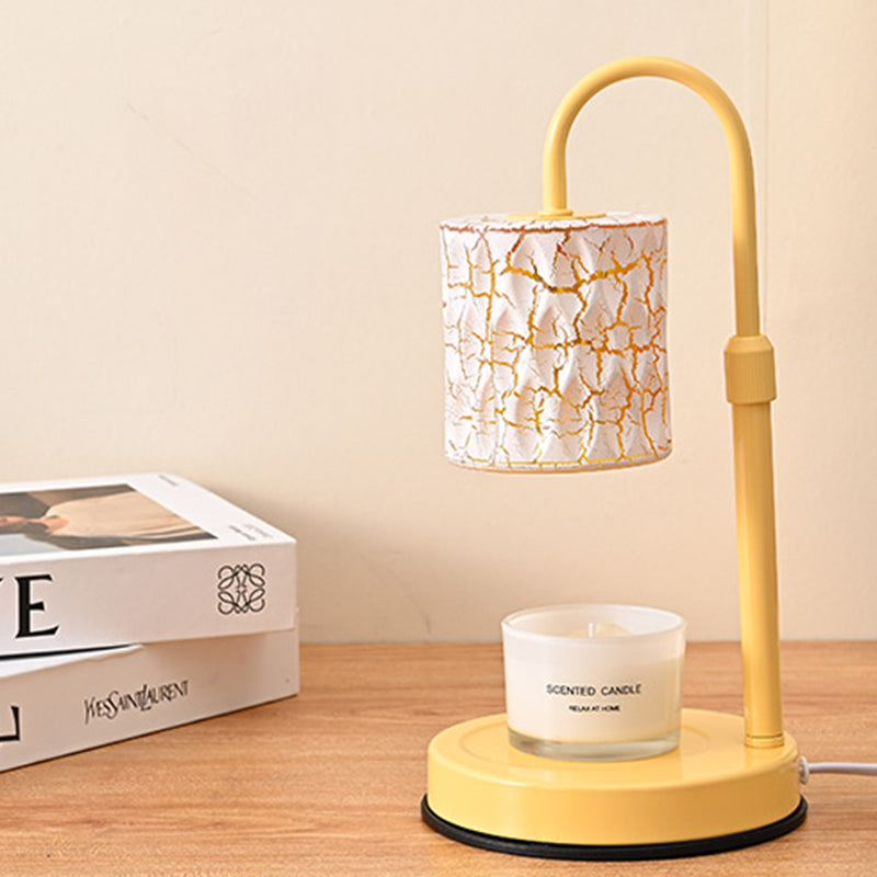 Cylinder Metal Glass Melting Table Lamp