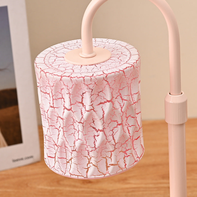 Cylinder Metal Glass Melting Table Lamp