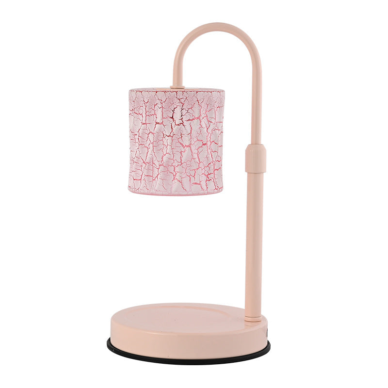 Cylinder Metal Glass Melting Table Lamp
