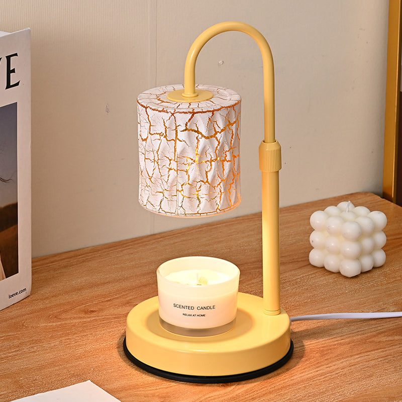 Cylinder Metal Glass Melting Table Lamp