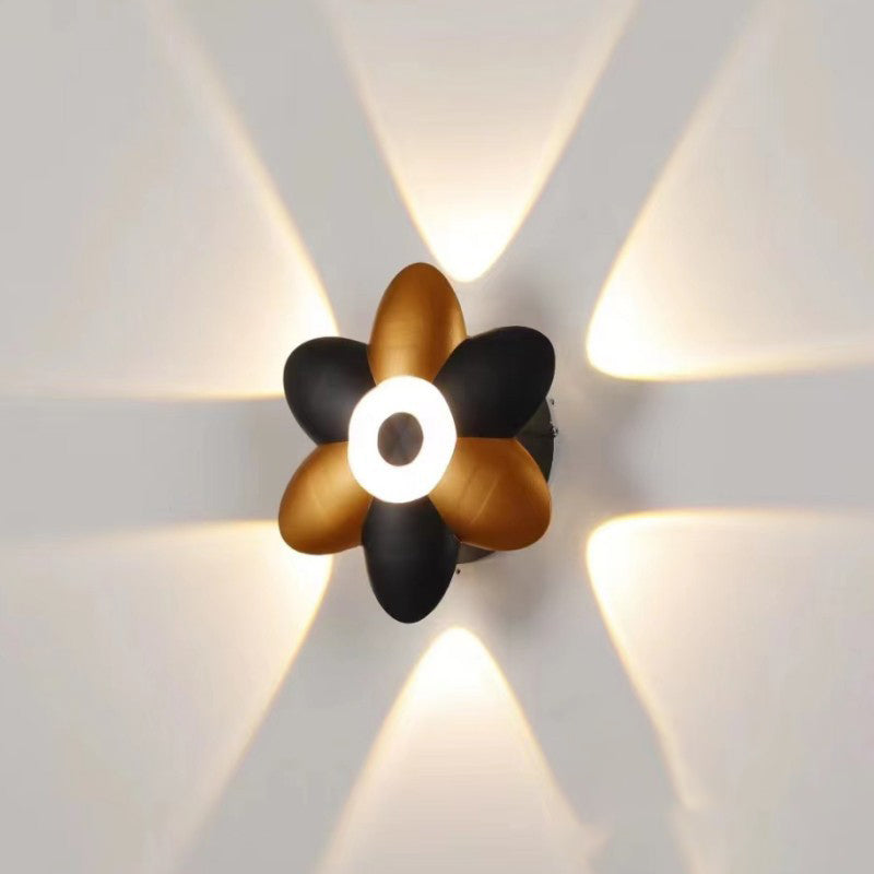 Flower-Shaped Design Aluminum Patio Outdoor Light