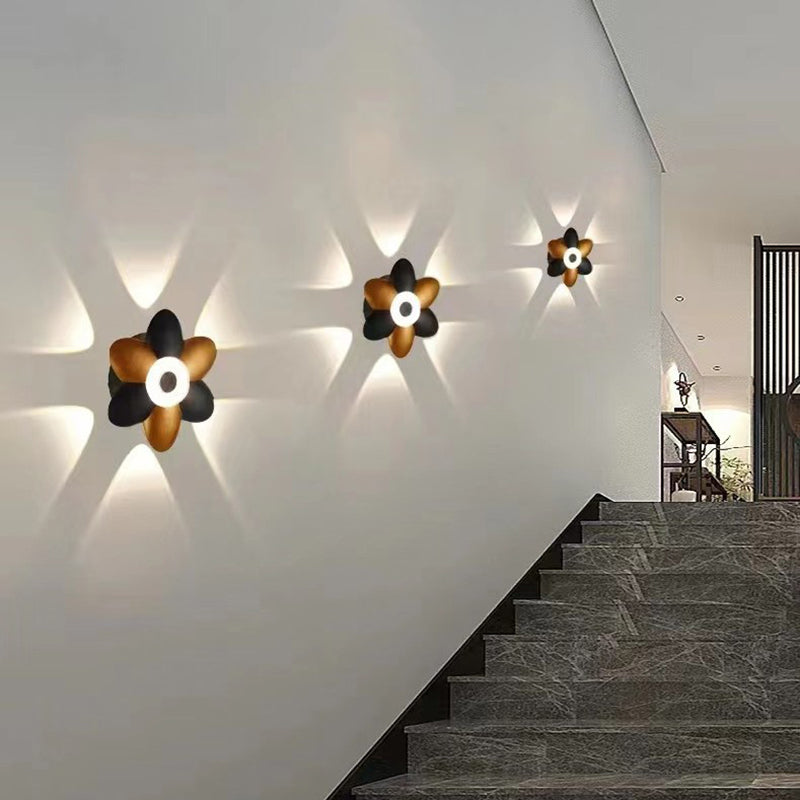 Flower-Shaped Design Aluminum Patio Outdoor Light