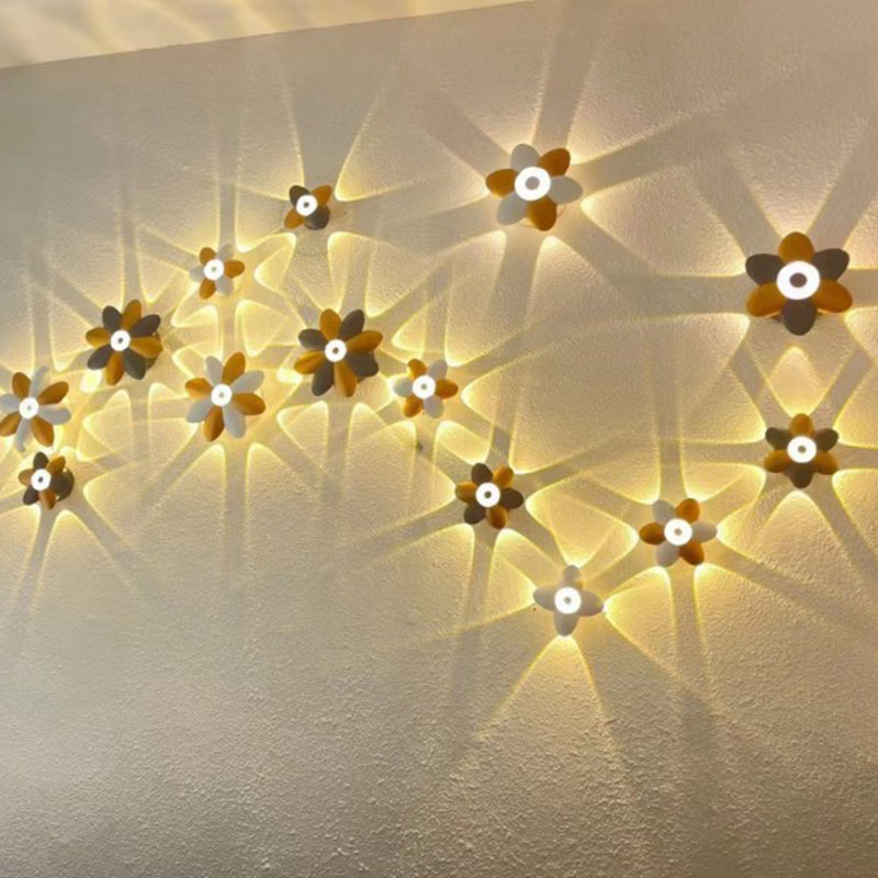 Flower-Shaped Design Aluminum Patio Outdoor Light