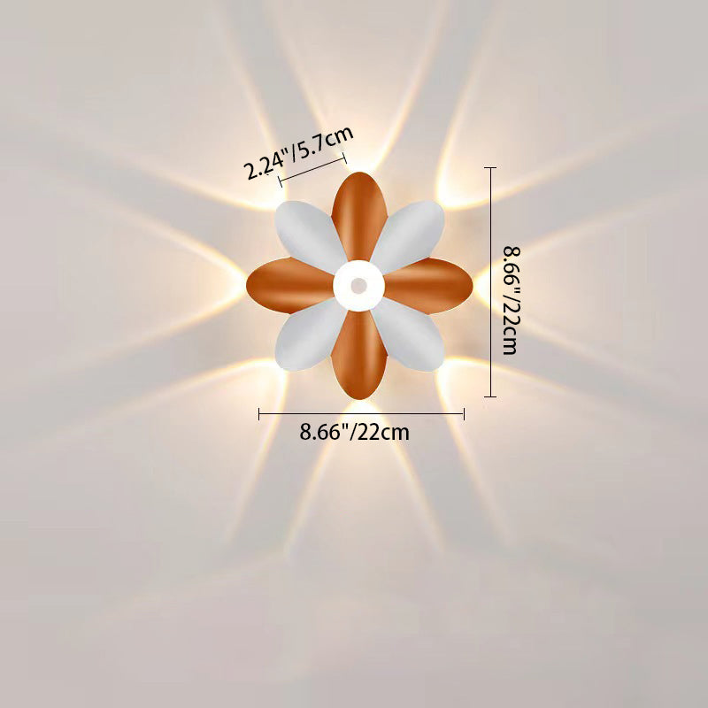 Flower-Shaped Design Aluminum Patio Outdoor Light