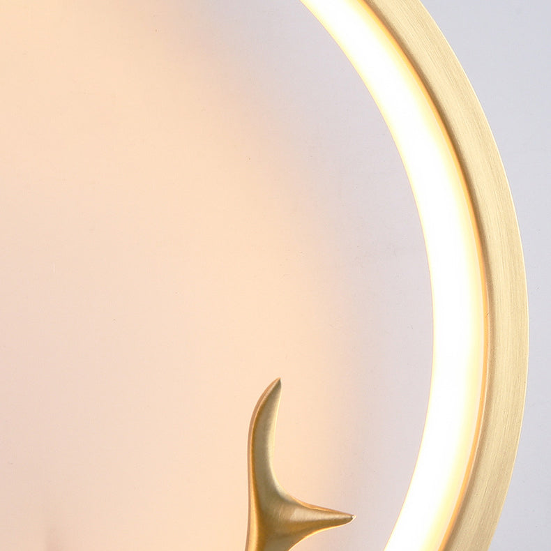 Ring Brass Silicone Frame Wall Lamp