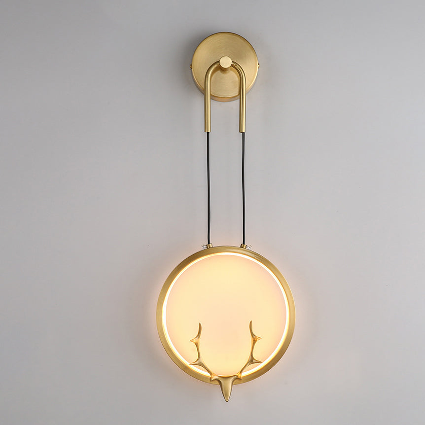 Ring Brass Silicone Frame Wall Lamp