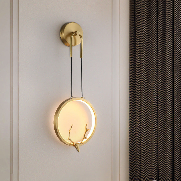 Ring Brass Silicone Frame Wall Lamp
