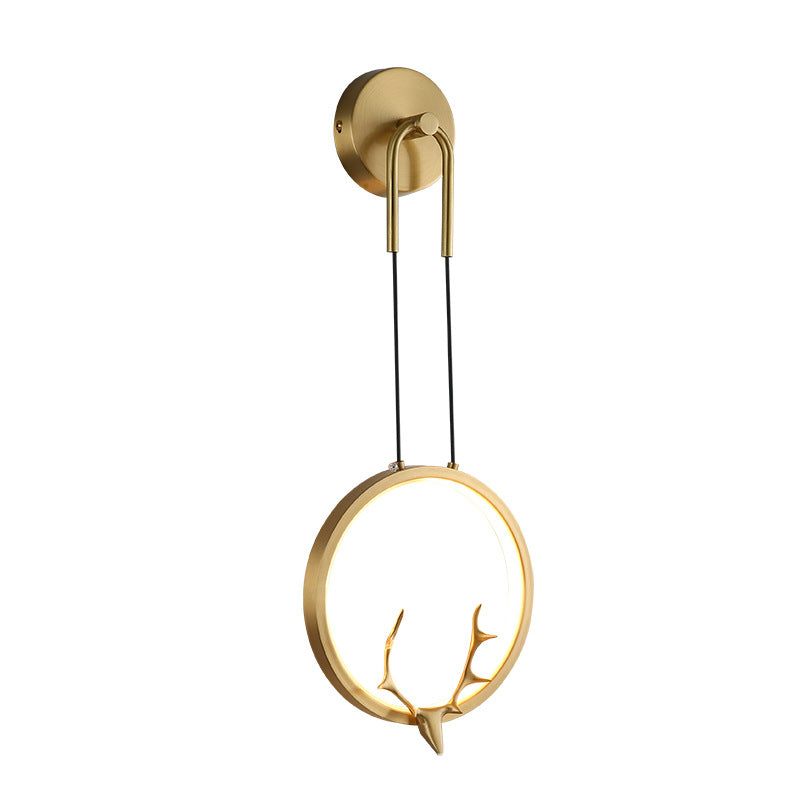 Ring Brass Silicone Frame Wall Lamp