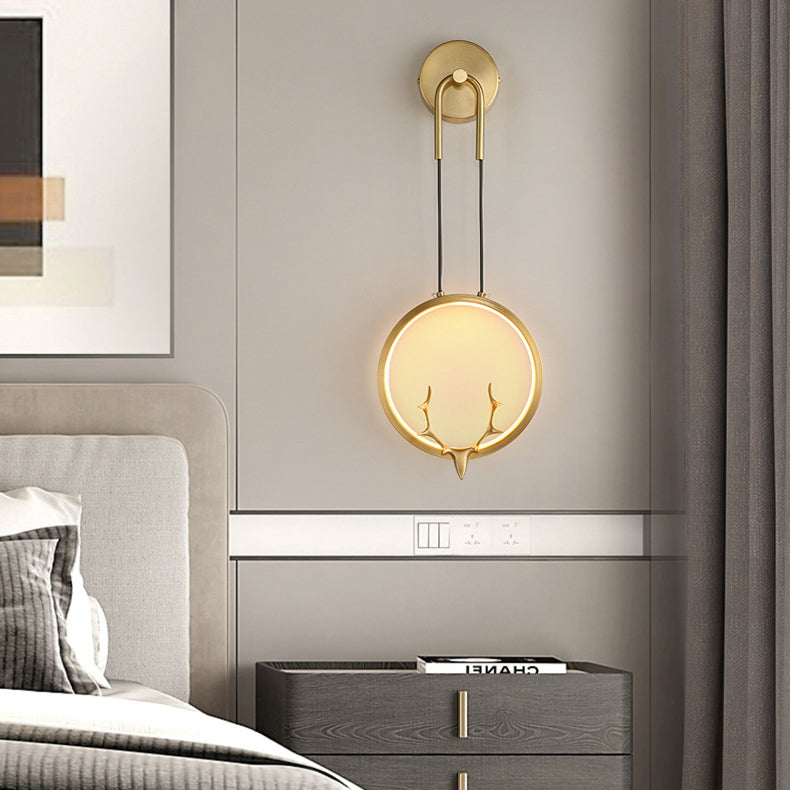 Ring Brass Silicone Frame Wall Lamp