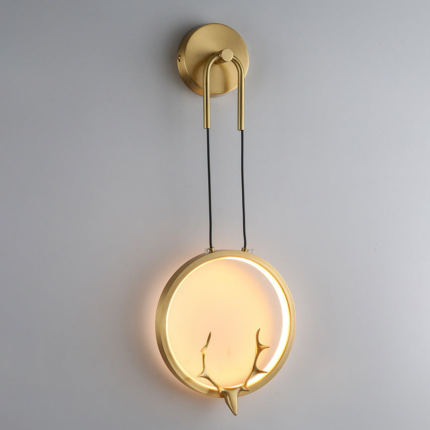 Ring Brass Silicone Frame Wall Lamp