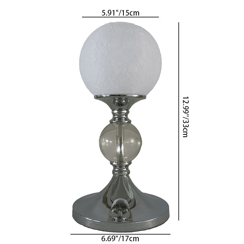 Moon Globe Iron Plastic Table Lamp
