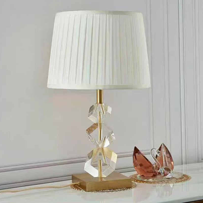 Crystal Bedroom Stacked Irregular Table Lamp