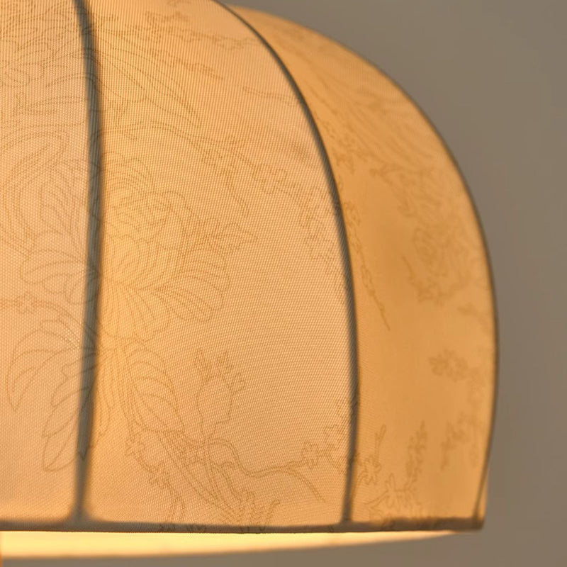 Dome Ash Wood Metal Table Lamp