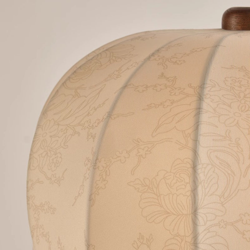 Dome Ash Wood Metal Table Lamp