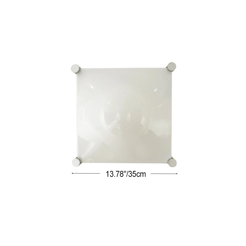 Square Iron Acrylic Raised Wall Lamp