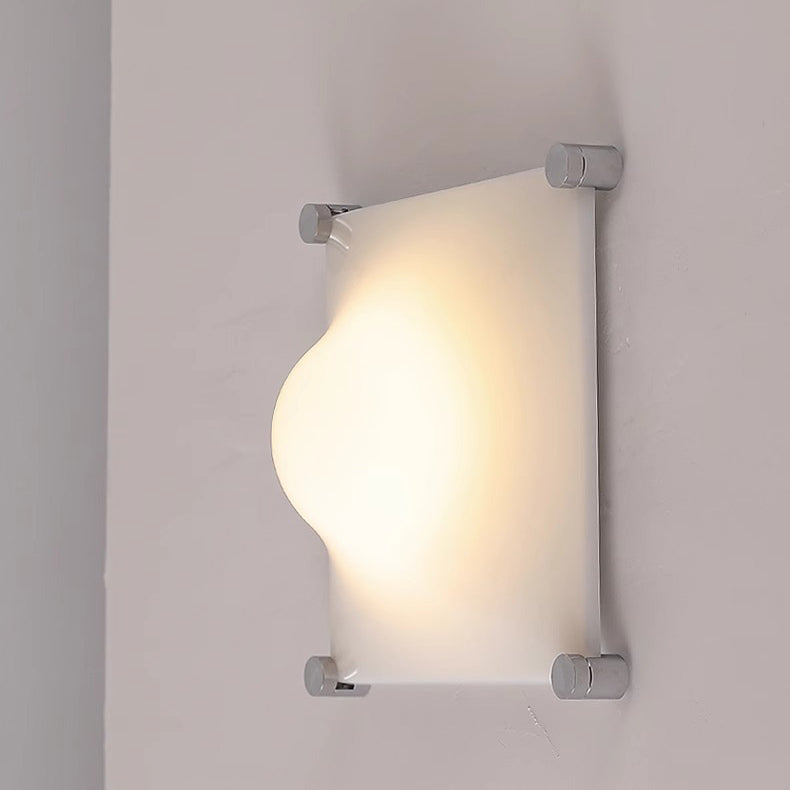 Square Iron Acrylic Raised Wall Lamp