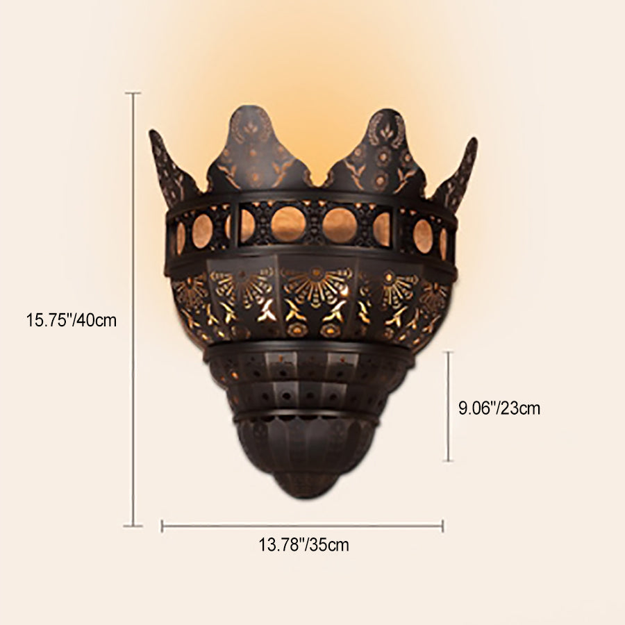 Medieval Brass Dome Church-Inspired Wall Lamp