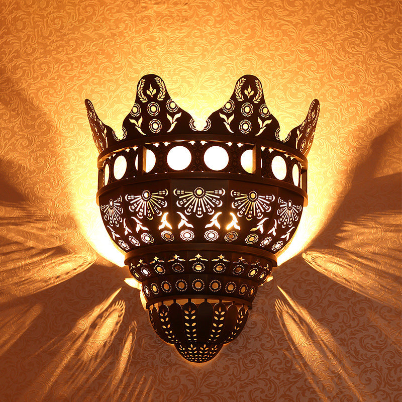 Medieval Brass Dome Church-Inspired Wall Lamp
