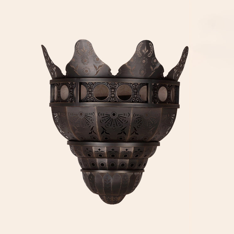 Medieval Brass Dome Church-Inspired Wall Lamp