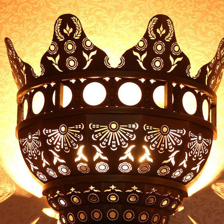 Medieval Brass Dome Church-Inspired Wall Lamp