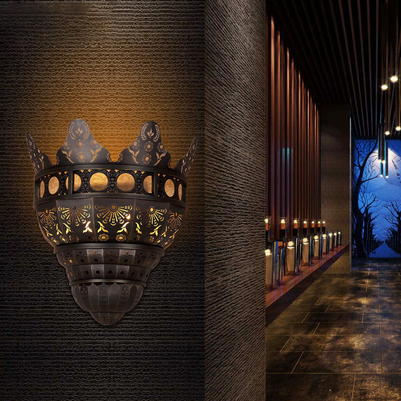 Medieval Brass Dome Church-Inspired Wall Lamp