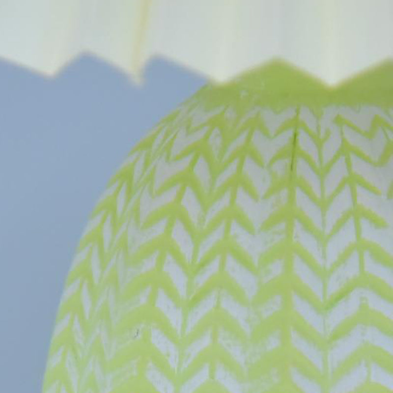 Fabric Ceramic Frustum Cone Table Lamp