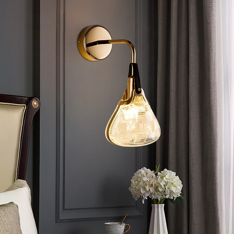 Iron Acrylic Handbag Bedroom Wall Lamp