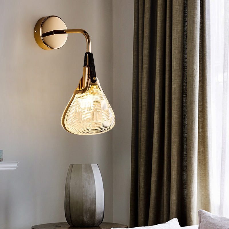 Iron Acrylic Handbag Bedroom Wall Lamp