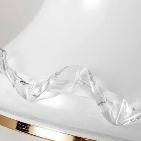 Iron Glass Tapered Crystal Wall Lamp