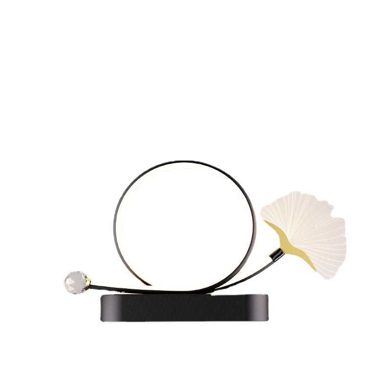 Ginkgo Biloba Circle Iron Wall Lamp