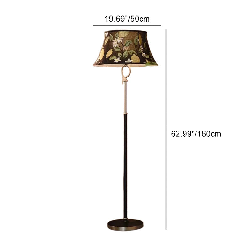 Traditional Chinese Frustum Cone Floor Lamp