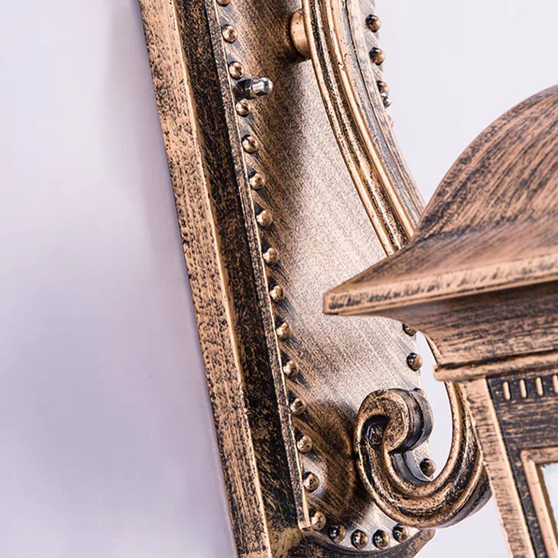 Quadrangular Aluminum Glass Patio Outdoor Light
