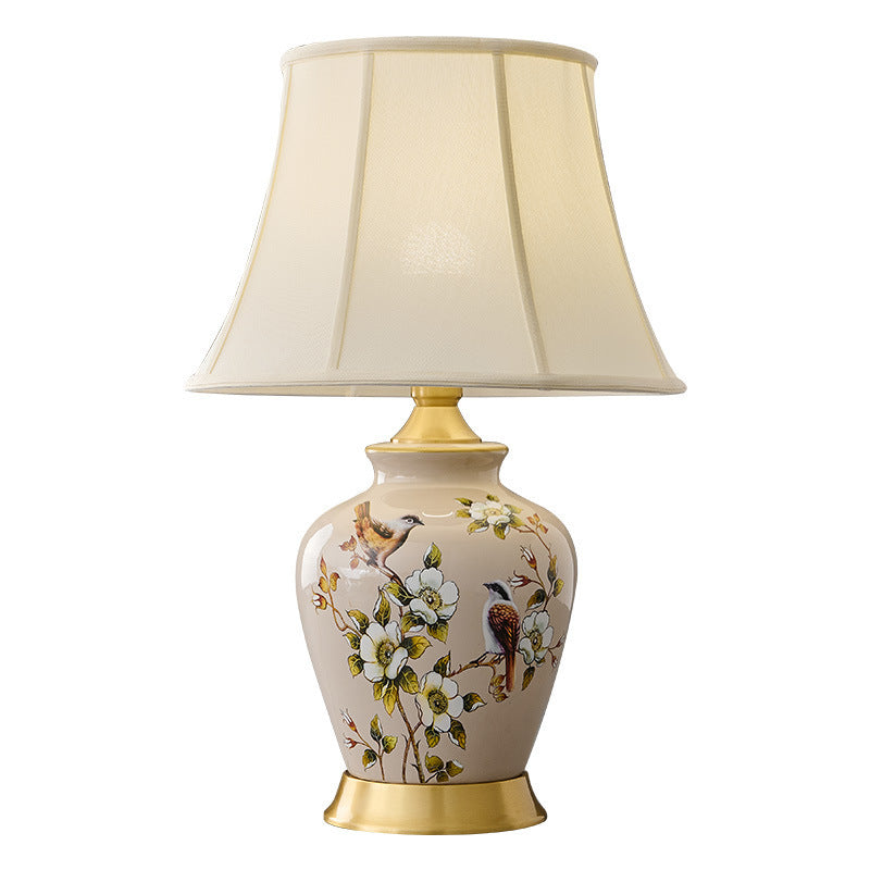 Frustum Cone Copper Ceramic Table Lamp