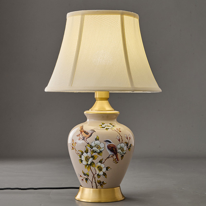 Frustum Cone Copper Ceramic Table Lamp