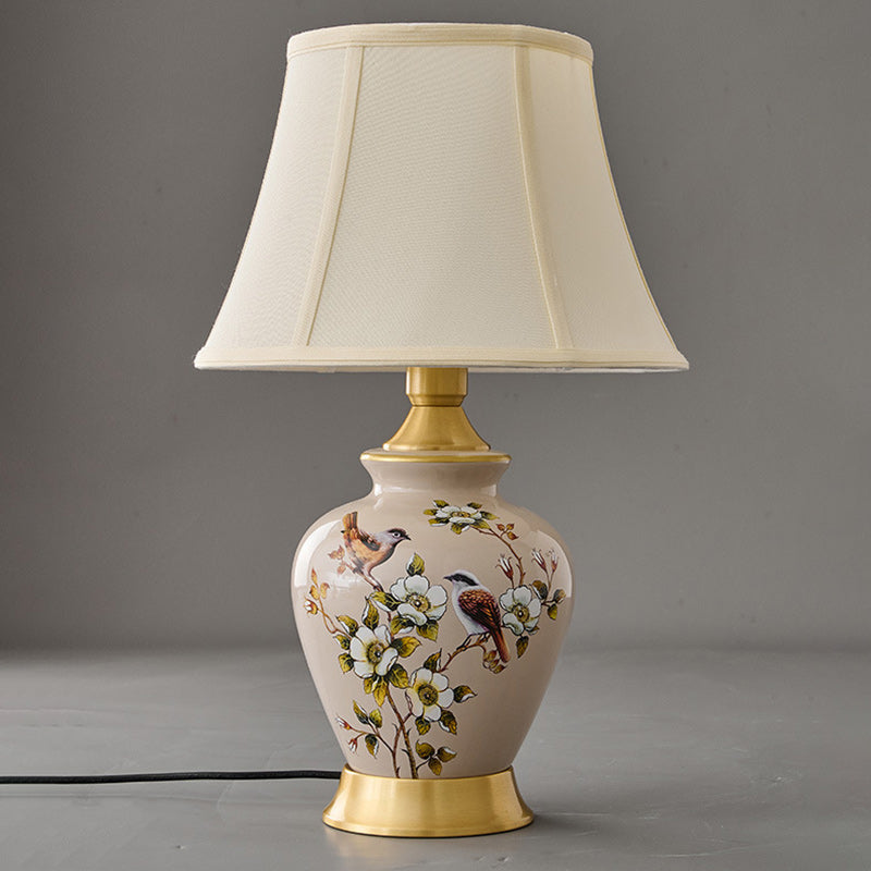 Frustum Cone Copper Ceramic Table Lamp