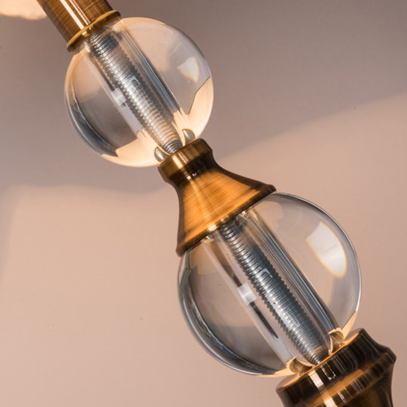 Frustum Cone Iron Crystal Table Lamp