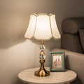 Frustum Cone Iron Crystal Table Lamp