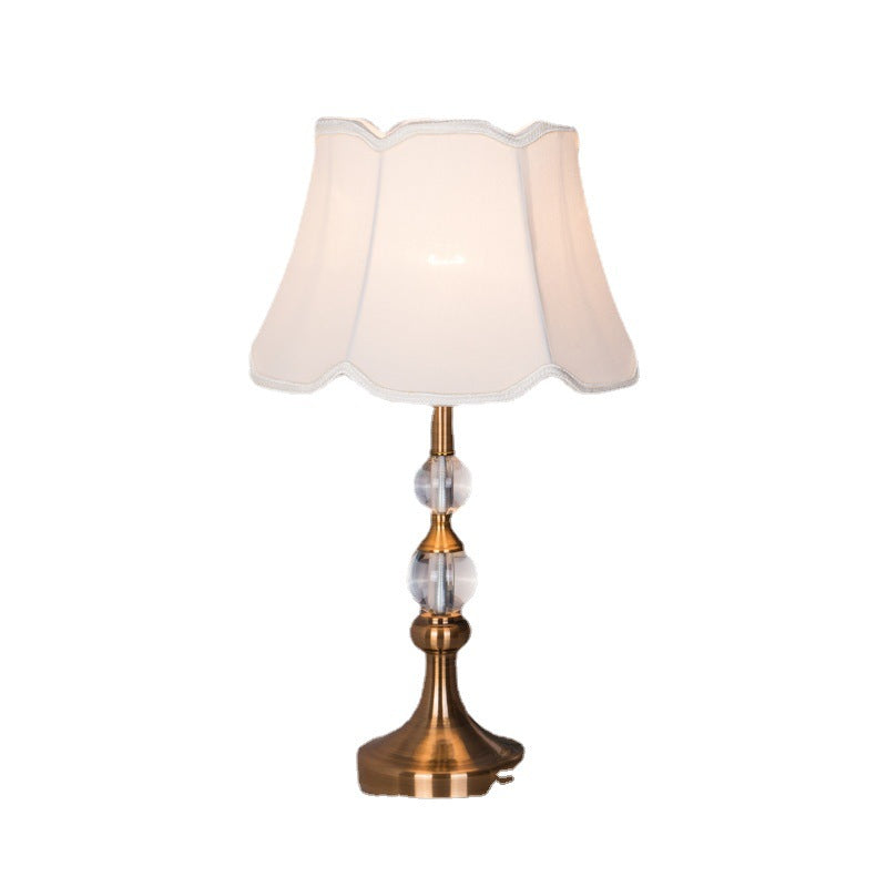 Frustum Cone Iron Crystal Table Lamp