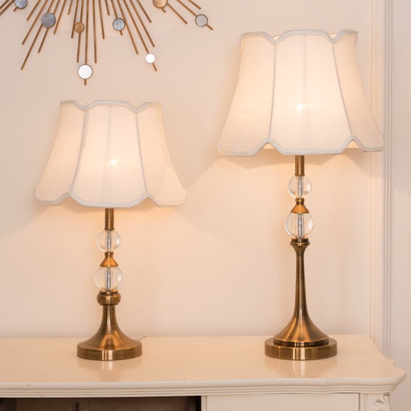 Frustum Cone Iron Crystal Table Lamp