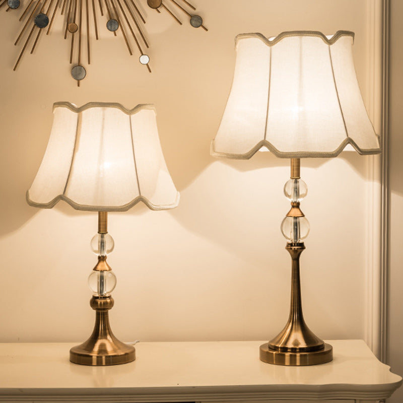 Frustum Cone Iron Crystal Table Lamp