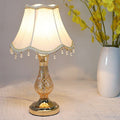 Frustum Cone Fabric Metal Table Lamp