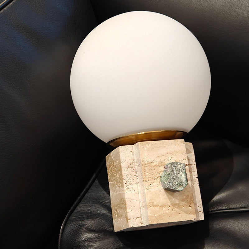 Moon Globe Marble Glass Table Lamp
