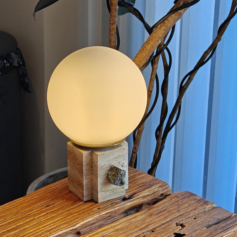 Moon Globe Marble Glass Table Lamp