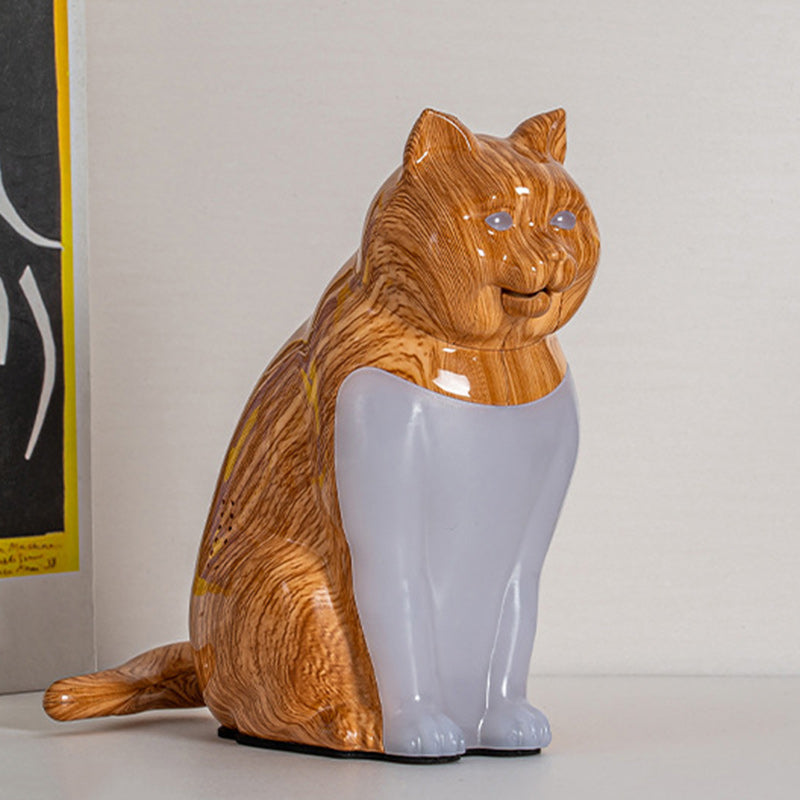 Cute Kitty Plastic Bedroom Table Lamp