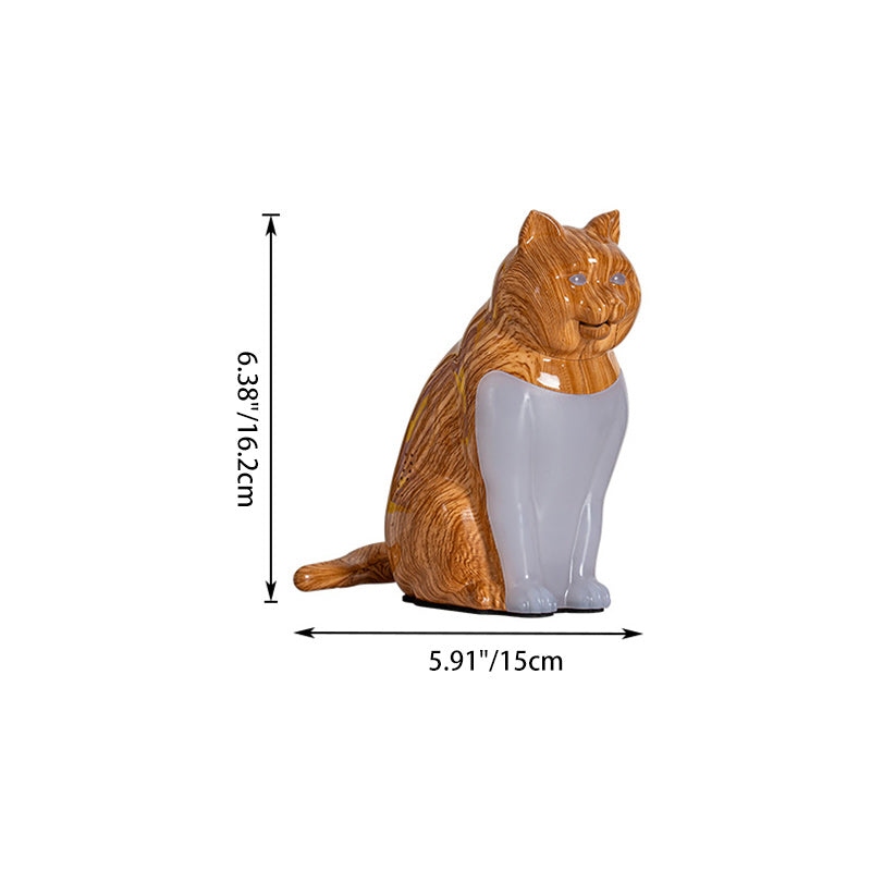 Cute Kitty Plastic Bedroom Table Lamp