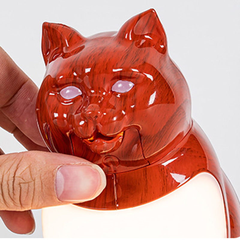 Cute Kitty Plastic Bedroom Table Lamp